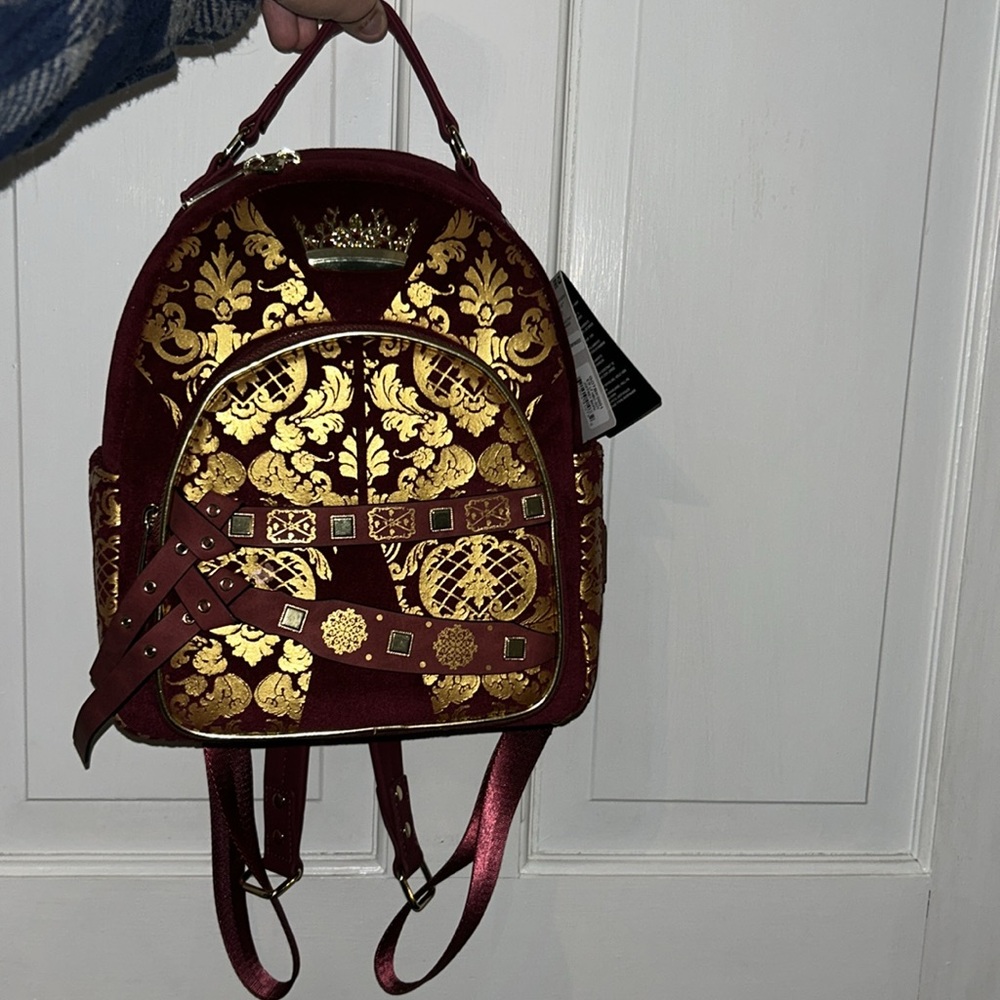 Loungefly Game of Thrones Joffrey Cosplay Mini Backpack Velvet Gold Foil Rare - Picture 9 of 14